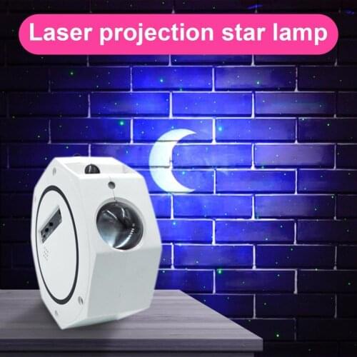 Laser Galaxy Starry Sky Projector Rotating Water Waving Night Light Led Colorful Star Sky Cloud Lamp Atmospher Bedroom Beside La