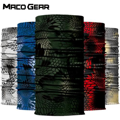 Summer Printed Bandana Skiing Face Mask Scarf Outdoor Cycling Running Hiking Camping Hunting Snowboard Fishing Scarf Women Men