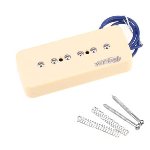 Wilkinson Low Gauss Iconic Sound Ceramic P90 Soapbar Single Coil Bridge Pickup for SG/LP Electric Guitar, Cream