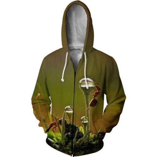 JUMEAST Men 3D Printing Fashion Zipper Hoodies New Arrivals Zipper Hooded Men Casual Loose Hoodie for Men Autumn Spring