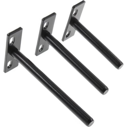 Wall Mount Floating Shelf Brackets,Industrial Steel Metal Shelving Shelf Supports Hidden Bracket Rustic Farmhouse Hardware Brace