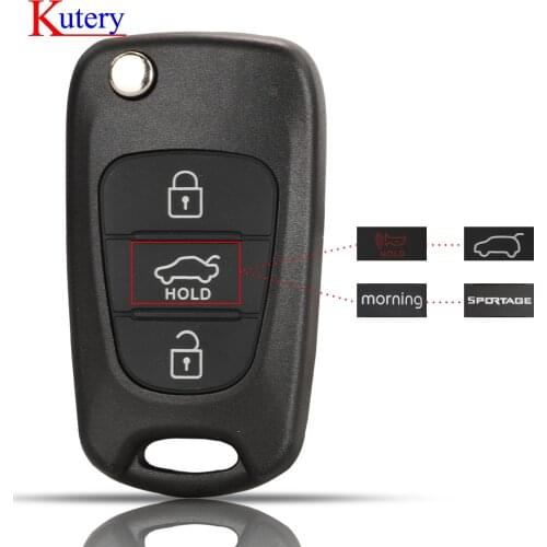 Kutery New Remote Key Shell for Kia Picanto Sportage K5 RIO morning SOUL Seed1 K7 cadenza Flip Folding Remote Key Case