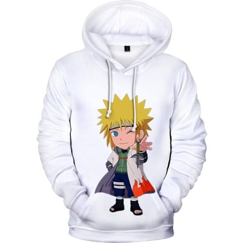 Namikaze Minato Print Q Version Coat Japanese Anime Hoodie Men Women Hoodies Jackets Long Sleeve 3D Sweatshirts Tops