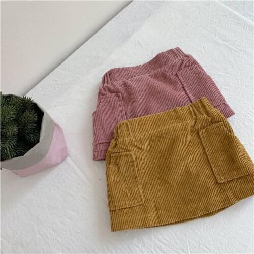 Baby Girl Tutu Skirts Autumn Winter New Baby Clothes 2 3 4 5 6 Years Toddler Girl Cute A-line Skirt Girls Corduroy Thick Skirt