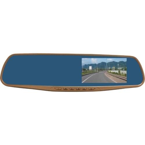 Rearview mirror video recorder 720P parking Car DVR Dual Camera