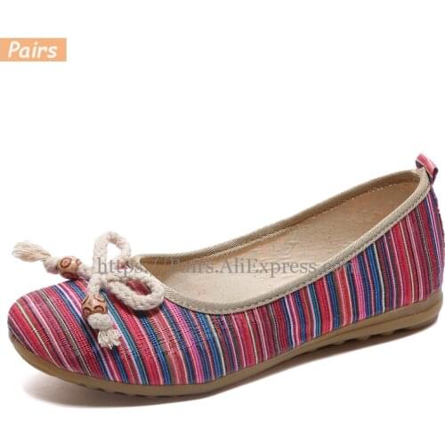 2019 Autumn Shoes Woman Cotton Fabric Loafers Casual Slip-On Round Toe Women Shoes Flats Zapatos De Mujer Ladies Shoes PNS050