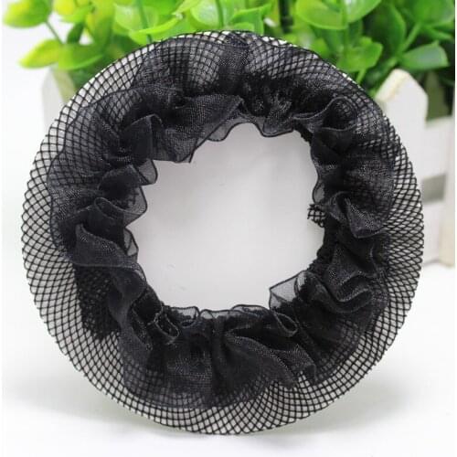 Beautiful Bun Cover Snood Women Hair Net Ballet Dance Skating Crochet Fanchon Rhinestone Styling Headwear Accessories