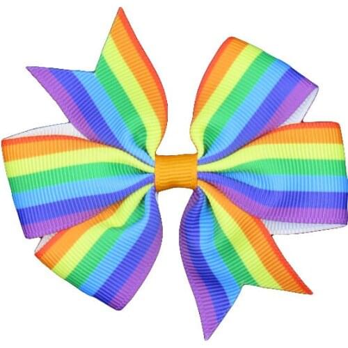 12PCS/LOT Lovely Stripe Ties Only Bows Elastic Bands For Baby Girls Gifts Hairpin Clips Pins Scrunchy Kids Hair Accessories New