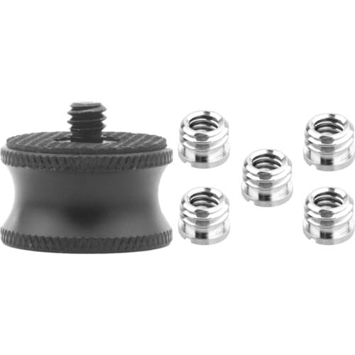 Top 5 Pcs 1/4 Inch To 3/8 Inch Convert Screw Standard Adapter & 1 Pcs Adapter Screw Mount Camera Tripod Ball Head