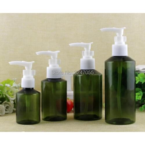 50ml100ml150ml200ml Plastic Empty Cosmetic Lotion Pump Bottle, Oliver Green Cosmetic Cream Container, Portable Emulsion Package