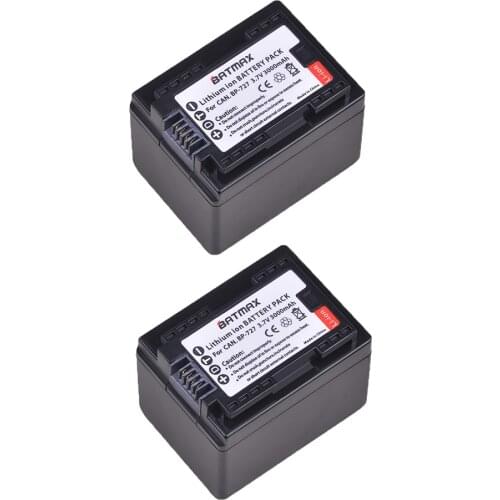 1Pc 3000mAh BP-727 BP 727 BP727 Battery for Canon VIXIA HF R30 M50 M52 500 M56 M506 R30032 R36 R38 R306 R400 R500 R600 R60 R62