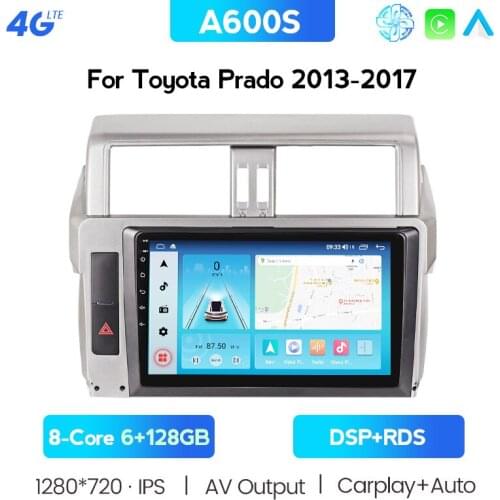 NAVITREE Car Radio Player For Toyota Land Cruiser Prado 150 2018 2009 - 2017 GPS Navigation BT WiFi 4G LTE Car Multimedia Player
