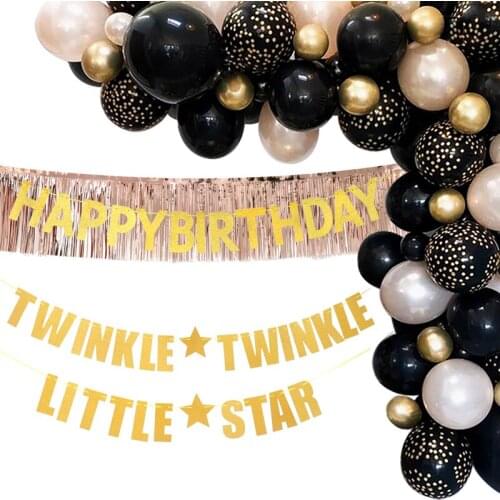 Glitter Banner Rain Curtain Happy Birthday Party Decorations Kids Adults Party Backdrop Background Wall Wedding Party Decor