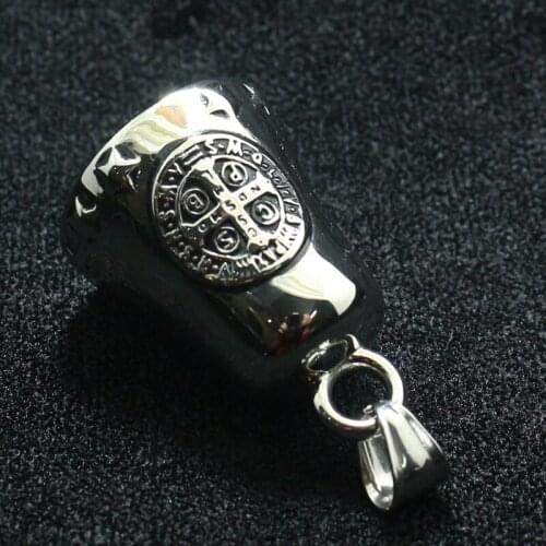 Saint Benedict of Nursia Catholic Church Christianity Jesus Exorcism Cross 316L Stainless Steel Big Sound Bell