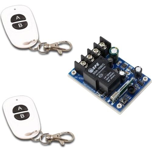 DC 12V 14V 15V 16V 18V 24V 36V 48V Relay Module 40A Receiver Wireless Remote Control Switch Remote Transmitter Learning Code