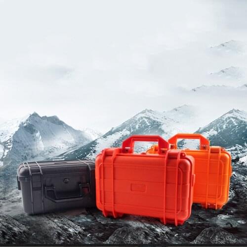 Portable Plastic Waterproof Dry Box Toolbox Safety Equipment Case Equipment Instrument Box Shockproof Sponge Large Small