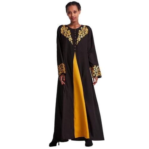 Black chilaba saudi arabian latest abaya dress vestidos islamicos pakistani salwar kameez turkey clothes robe turkish fashion
