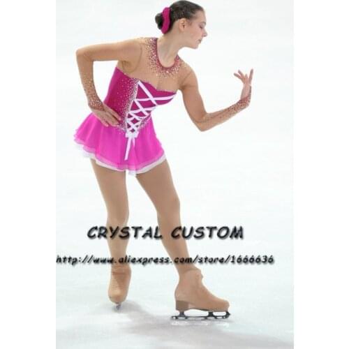 Children Ice Skating Dresses Graceful New Brand Girls Figure Skating Dress Competition DR4059