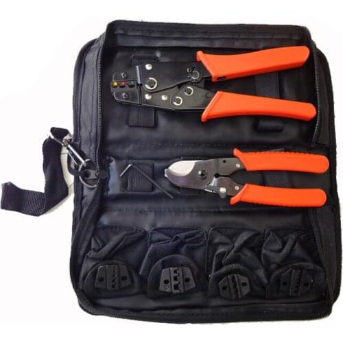 HS-K02C High Quality Mini Oxford Combination Tools Kit with HS-02Ccrimping tool,LS-206cable cutter and replaceable die set