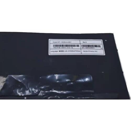 JIANGLUN Laptop US layout keyboard with backlight for Clevo N857HK N855 N850ek P650RP6