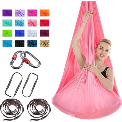 Aerial Yoga Hammock Set Antigravity Air Yoga Hammock Flying Swing Trapeze Anti-gravity Bed Yoga Training Belts For Gym Sporting