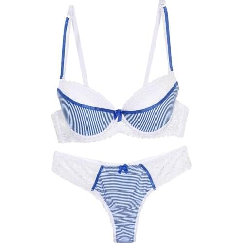 New Sexy Fashion Panties and Bra Sets Push Up French Lace Underwear BCDE Cup Brassiere Female Lingerie