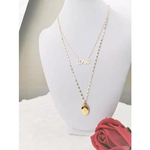 Korean fashion necklace steel