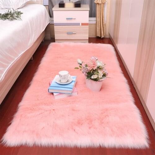 Moden Sheepskin Fluffy Plush Large Carpets for Living Room Bedroom Soft Faux Fur Big Area Rugs Floor Mat Home Decoration Hot
