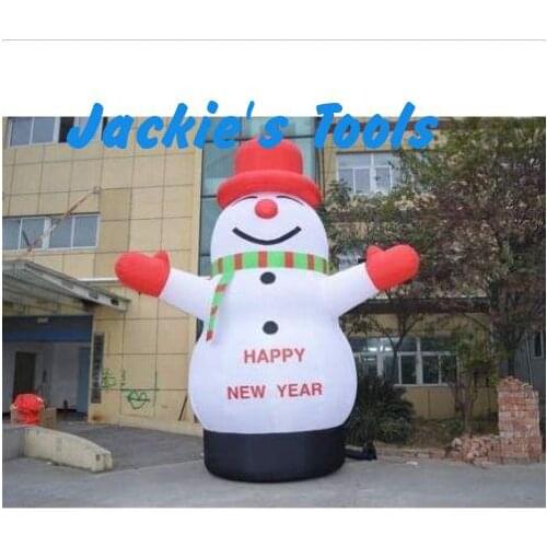 Lovely Giant Outdoor Christmas Inflatable Snowman for Christmas Decoration 3M Top Quality