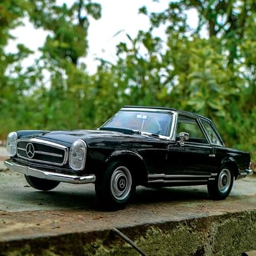Welly 1:24 Mercedes-Benz 230SL bla car alloy car model simulation car decoration collection gift toy Die casting model boy toy
