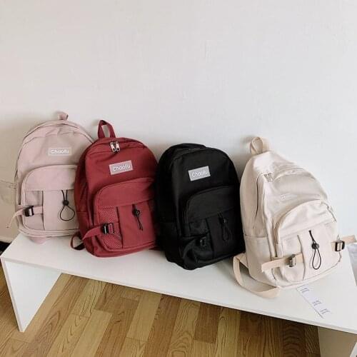 Fashion Womens Backpack Simple Casual Nylon Large Capacity Schoolbag For Girls Waterproof Anti-theft Travel Backpacks 2021