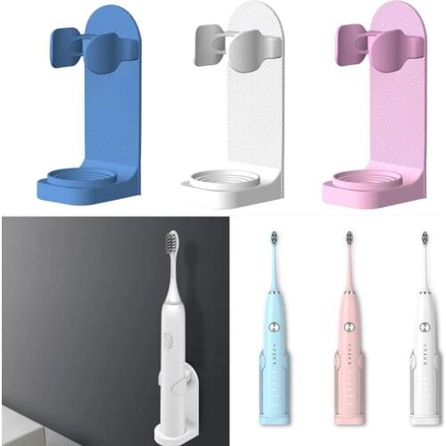 Wall Mounted Electric Toothbrush Holder Universal Brush Holder Bathroom Organizer Anti-Stain Adjustable Save Space Bracket Style