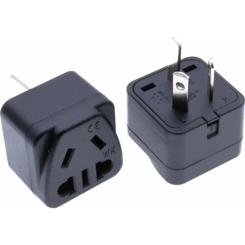 NEW EU/AU/US insert to AU 3 pins plug adapter Type I conversion socket With insulated power adapter Universal travel