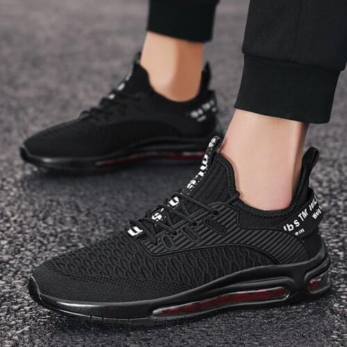 Shoes Light breathable shoes spring zapatos Sneaker men sneaker 2020 hot summer solid mesh sport on para knitting Mens casual s