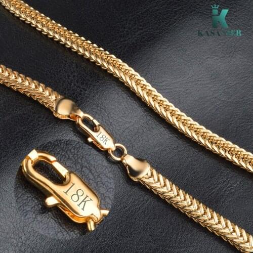 KASANIER Golden Whip Necklace and Bracelet Sets 6MM Man Fashion Jewelry Man Boss Curb Necklace New Pendant Jewelry Gift