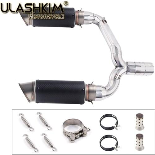 Motorcycle Full Exhaust Muffler Escape System Slip On For suzuki GSR400 GSR600 BK400 BK600 GSR BK 400 600 Modified Link Pipe