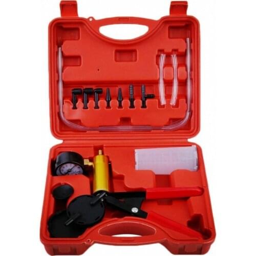 Hand Vacuum Pump Held Brake Bleeder Tester Set Bleed Car Motorbike Bleeding Kit