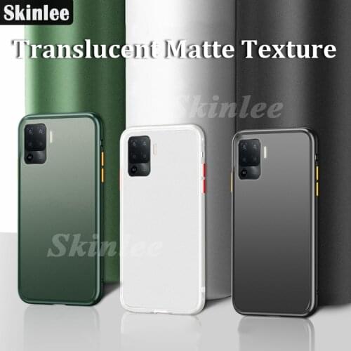 Skinlee For OPPO Reno 5 Lite Case Translucent Skin Matte Hard Case Shockproof Cover For OPPO Reno5 Lite Cover