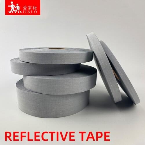 DIY 3 CM X 100 Meter High Visibility Grade Sew On Reflective tape reflective fabric Sewing on Clothing Bags