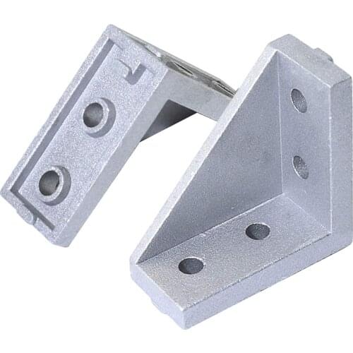 10 20 50pcs Corner Fitting Angle 20x40 Corner Brackets Accessories L Fasten connector for 2020 Aluminum Extrusion profile