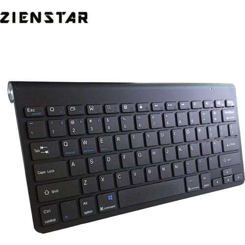Zienstar Ultra Slim Wireless Keyboard Bluetooth 3.0 for Ipad,MACBOOK,LAPTOP,Computer PC and Android Tablet