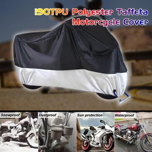 XL-4XL Motorcycle Cover Waterproof Heavy Duty for Winter Outside Storage Snow Rain
