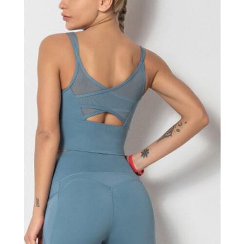 ASHEYWR Women Hollow Out Push Up Bras Sexy Mesh Shockproof Fitness Bras Elastic Slim Gather Workout Underwear Top Female New