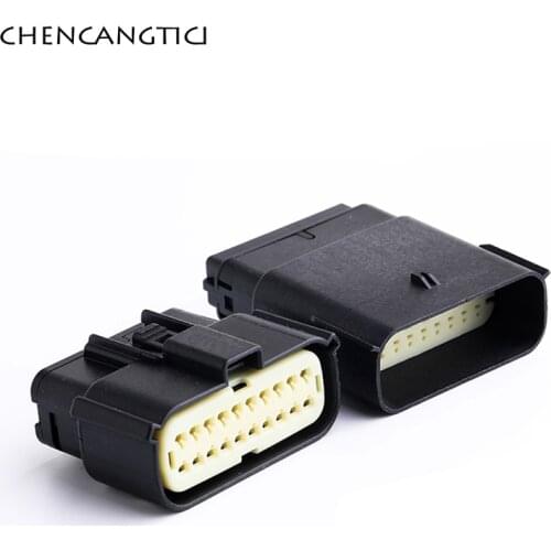 1 Set 20 Pin Molex Automotive Light Lamp Connector Male Female Electric Socket Plug For Ford Mondeo EDGE 33482-2132 33472-2001