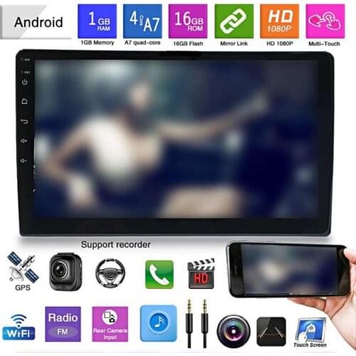 10in Universal Car GPS Navigation 1G+16G Capacitive Touch Screen for Android 8.1 New