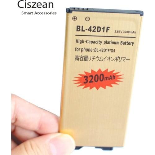 1x 3200mAh BL-42D1F Gold Replacement Li-ion Battery For LG G5 VS987 US992 H820 H840 H850 H830 H831 F700S H960 H860N LS992 RS988