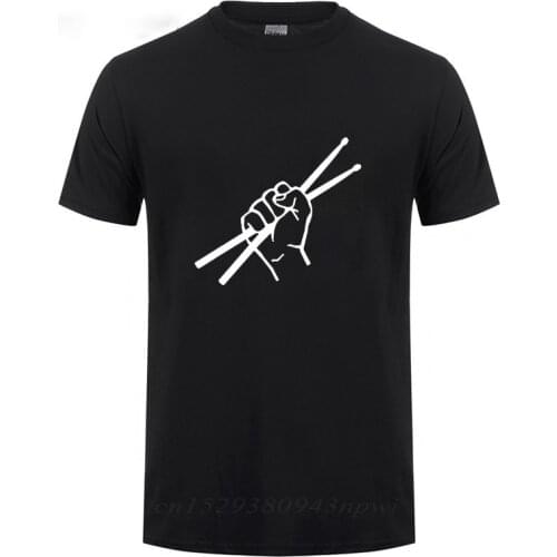 2020 Summer Style Drum Drummer T Shirt Short Sleeve Drumming Funny Birthday Gifts T-Shirt For Men Cotton Plus Size Tshirt