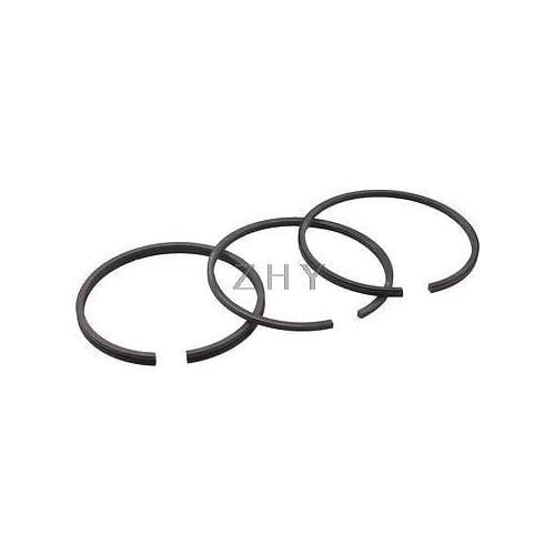 Black Metal 48mm Inner Diameter Balance Sealing Piston Ring Set 3 in 1