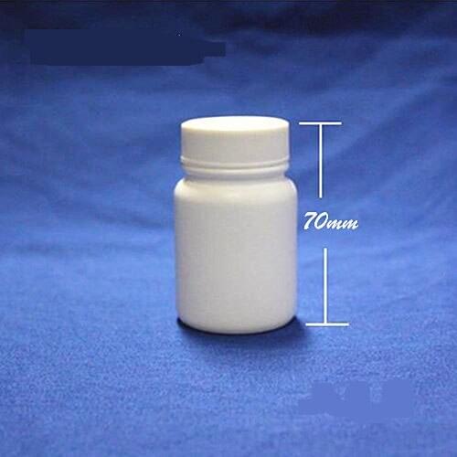 300pcs/lot Capacity 60ml White Plastic HDPE empty bottle with Screw Cap for Tablets Pills Capsule Medicine Food Packaging
