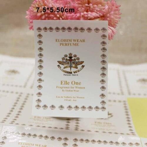 7.5*5.50cm retangular self adhesive sticker label products glossy lamination label for gifts/candy faovrs custom logo 1000pcs